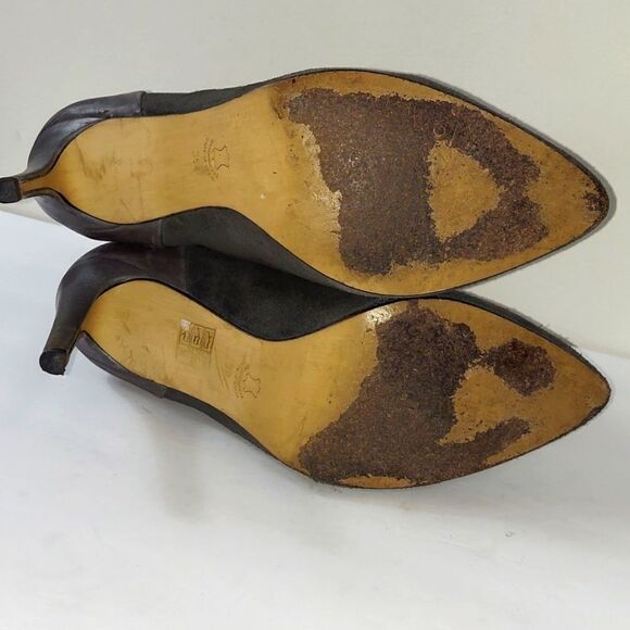 Anthropologie Howsty Etnia Embroidered Stiletto Booties Sz 39 - Picture 5 of 9